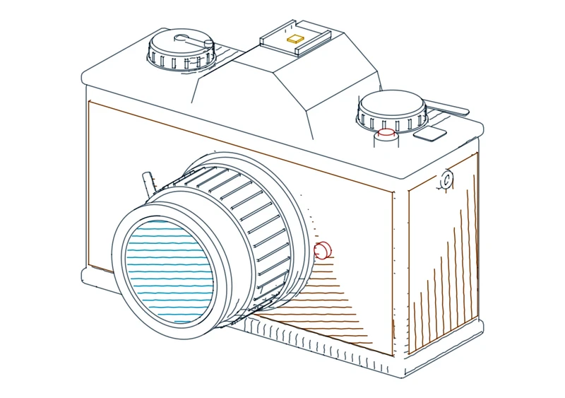 35 mm SLR camera / Axonometric