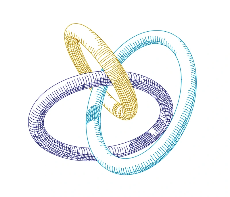Linked orbits / spatial crown in perspective