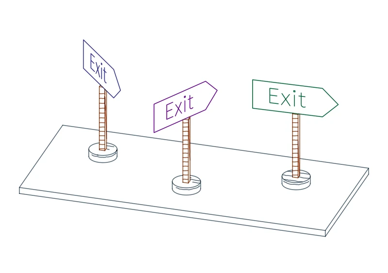 Arrow signs / Manual orientation